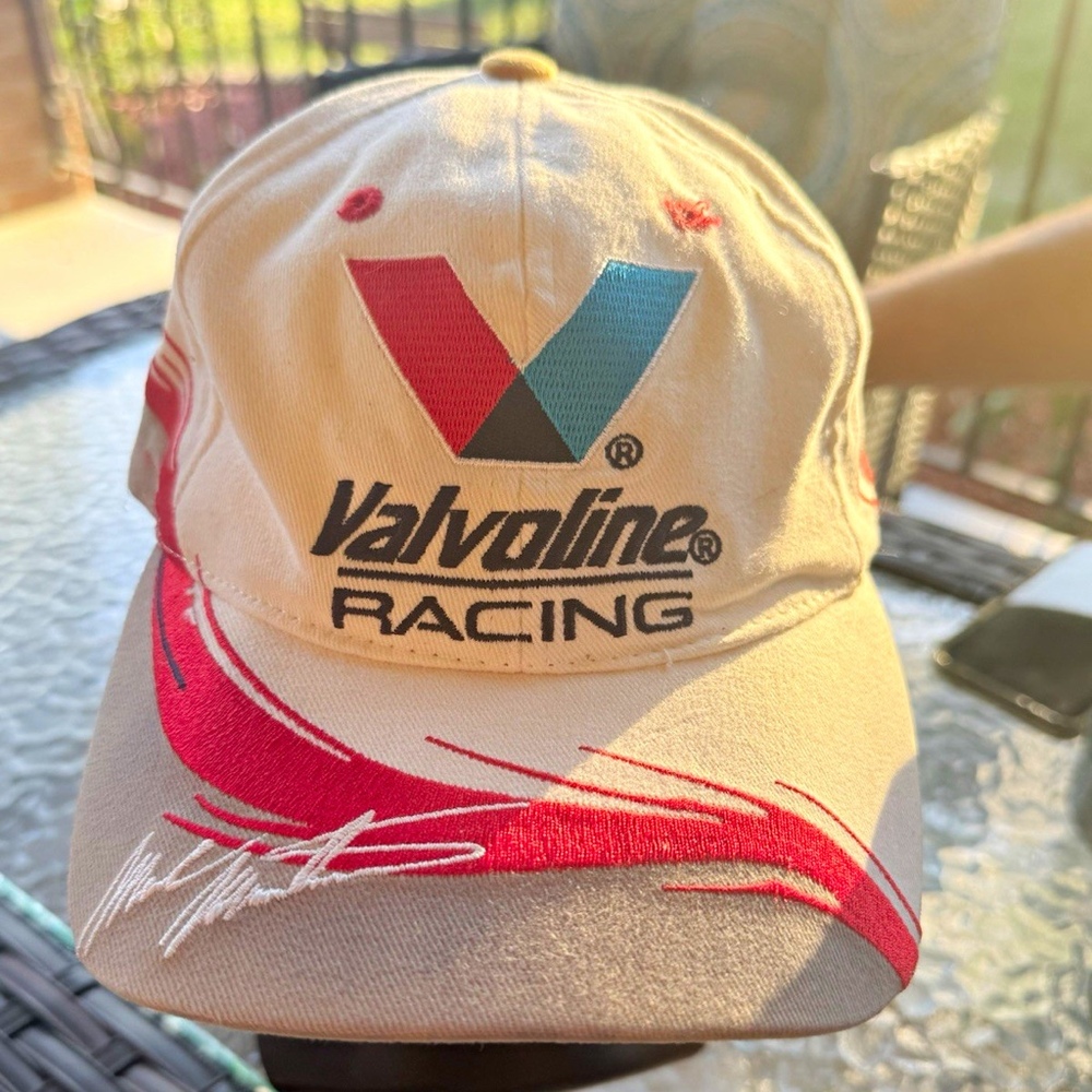 CFS Valvoline Racing NASCAR Mark Martin Roush Racing Cap Hat White/Red